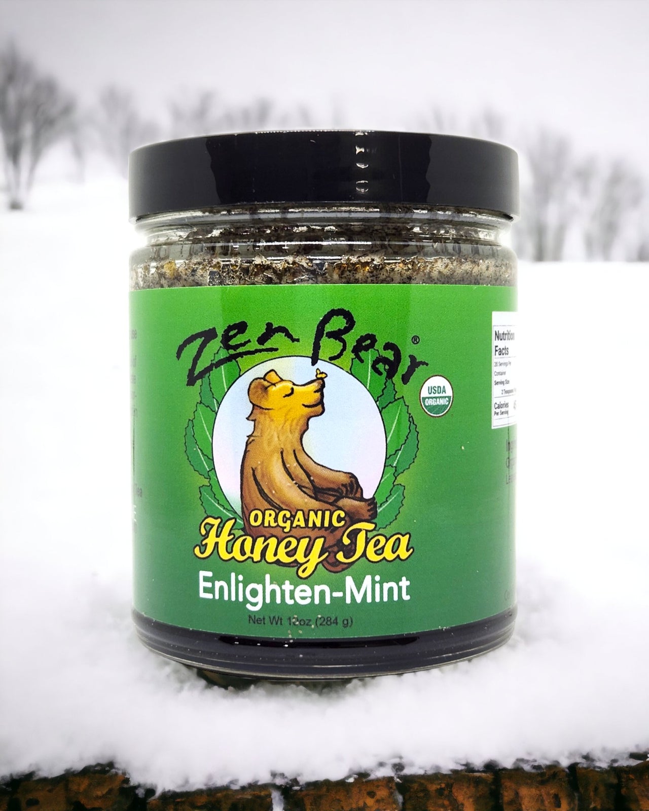 Organic Enlighten-Mint Honey Tea - Zenbear Honey Tea