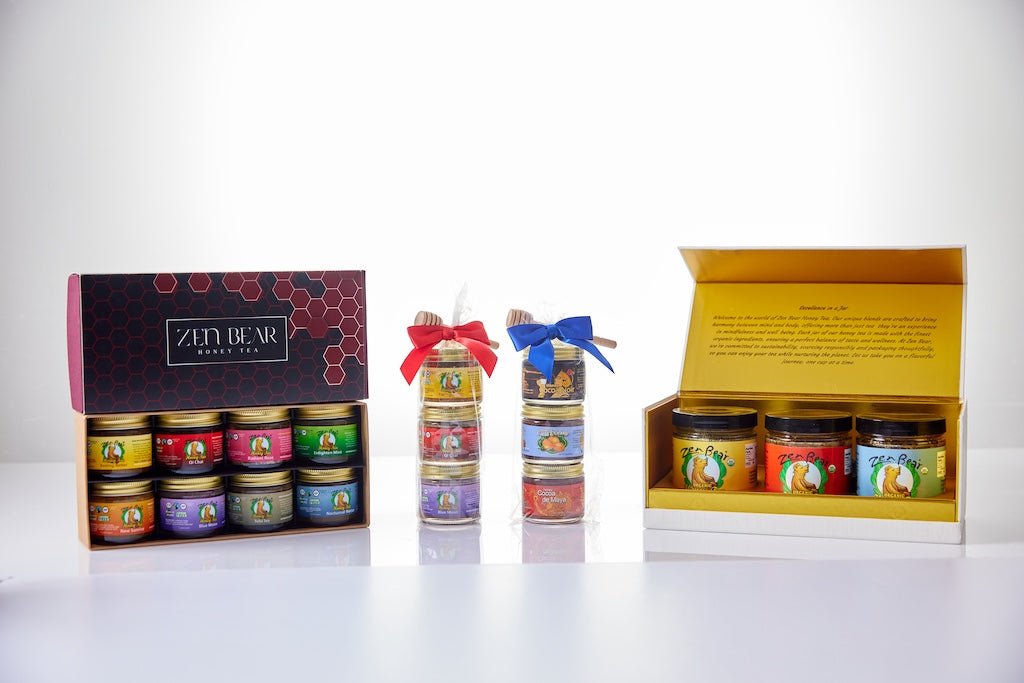 3 - Flavor Honey Tea Mini Assortment - Zenbear Honey Tea