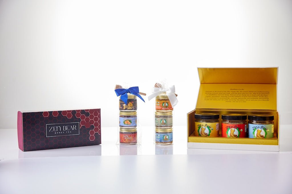 3 - Flavor Honey Tea Mini Assortment - Zenbear Honey Tea