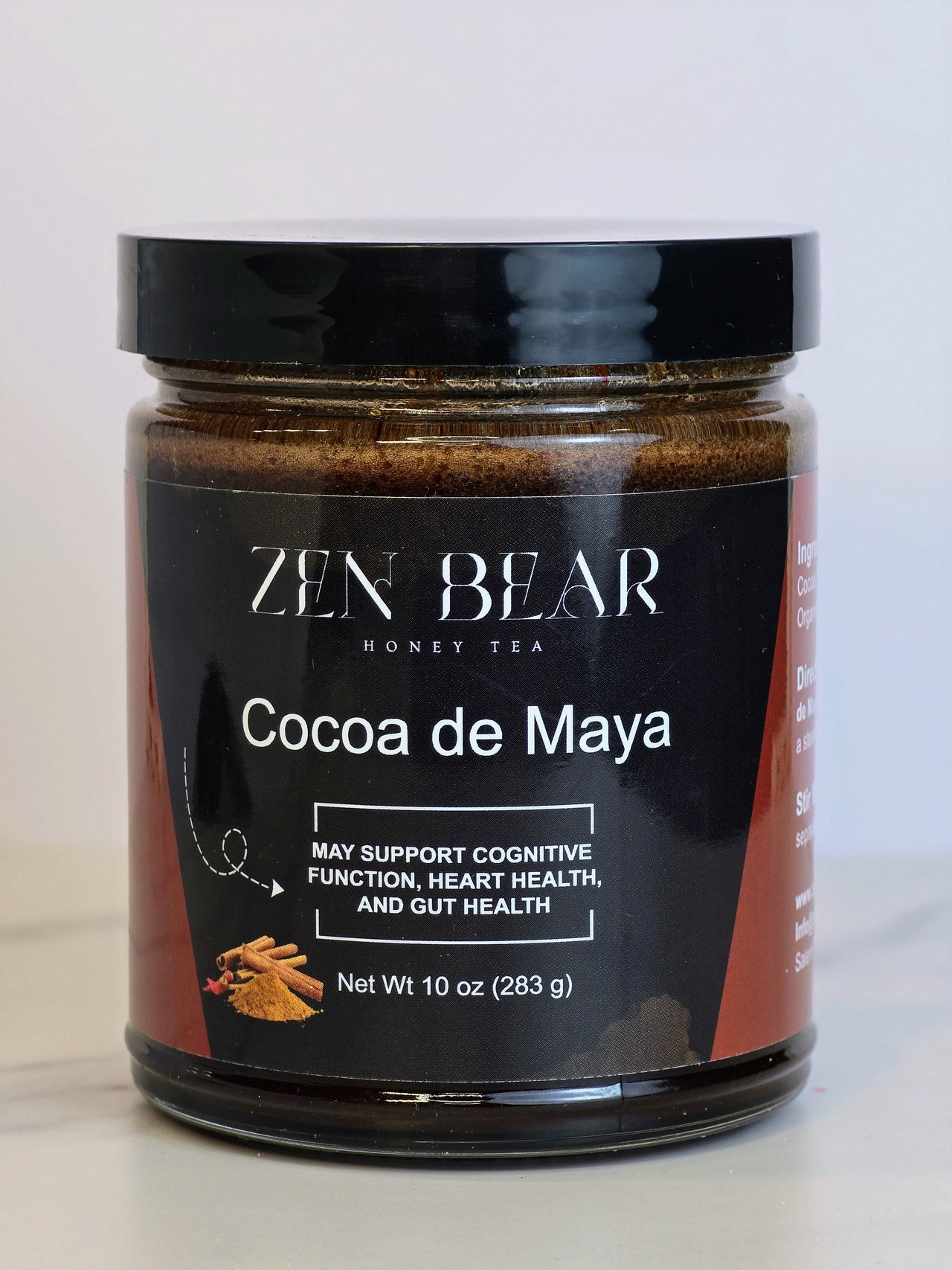 Cocoa de Maya – Spiced Honey Cocoa with Cinnamon, Cayenne & Sea Salt (10 oz) - Zenbear Honey Tea