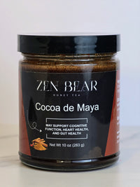 Thumbnail for Cocoa de Maya – Spiced Honey Cocoa with Cinnamon, Cayenne & Sea Salt (10 oz) - Zenbear Honey Tea