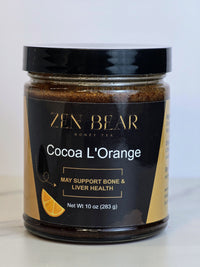 Thumbnail for Cocoa L'Orange – Honey Cocoa with Bright Citrus Zest (10 oz) - Zenbear Honey Tea