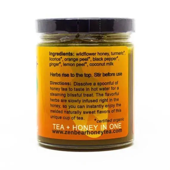 Turmeric Sunrise Tea - Zenbear Honey Tea